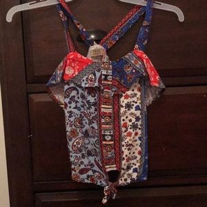 Girls true craft cropped spaghetti strap.